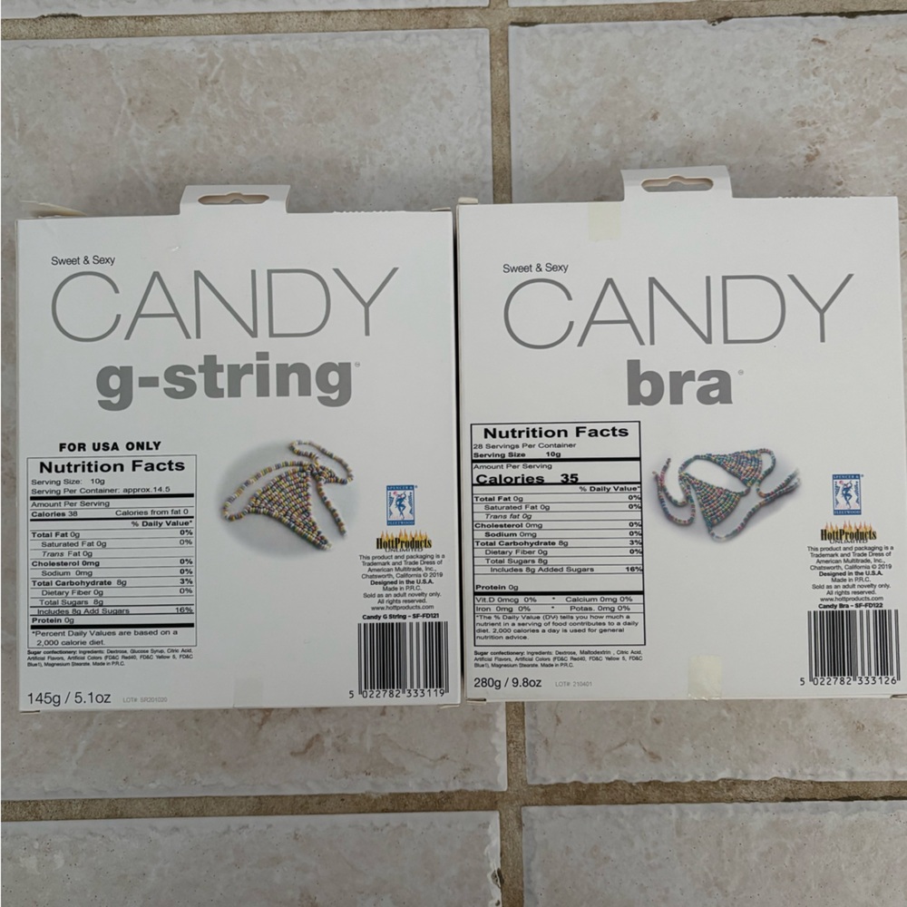 Candy G-String and Bra Set - Picture 2 of 2